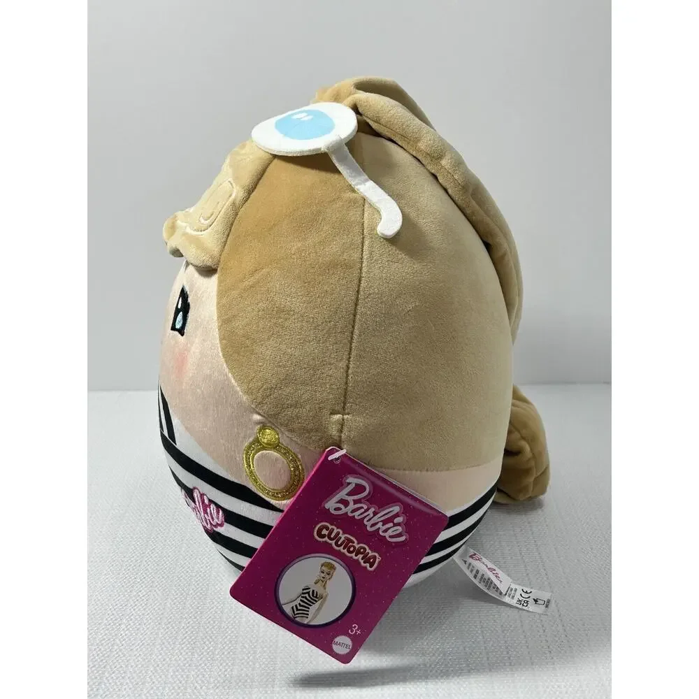 Barbie Cuutopia 10'' Plush‎ with Black & White Striped Swimsuit Outfit HXY25 NWT